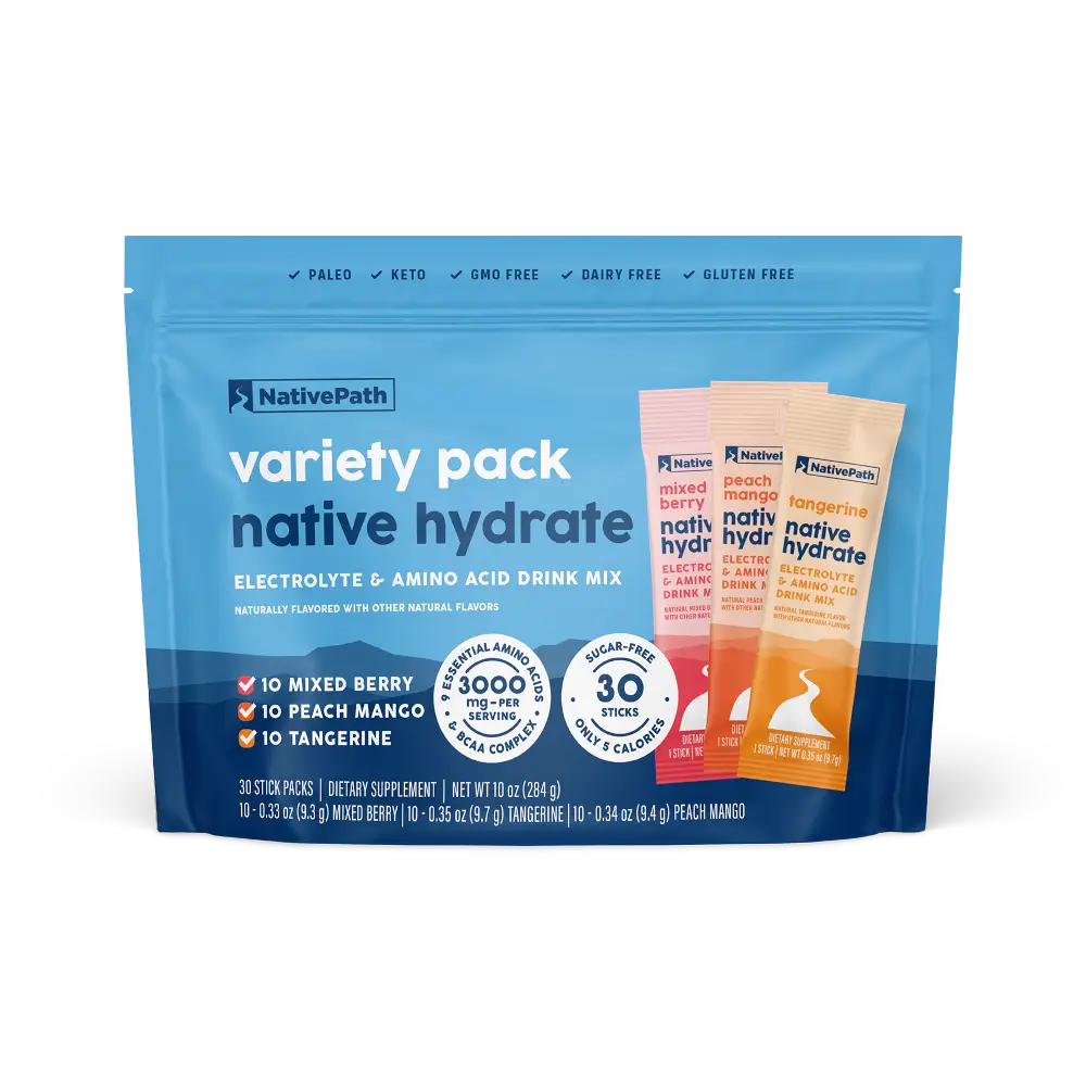 Native Path Hydrate Free Sample Stick Packs Producto
